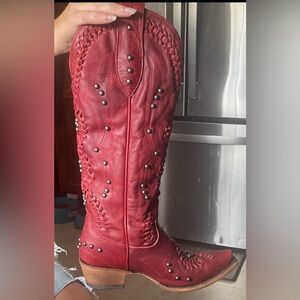 LANE COSSETTE BOOT-SMOLDERING RUBY